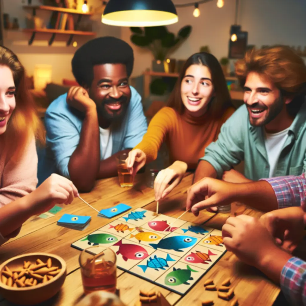 Unikalne karty i pionki z planszy GameFish