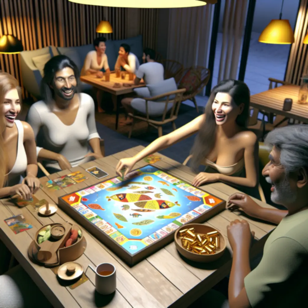 Wieczór gier planszowych pełen zabawy z przyjaciółmi